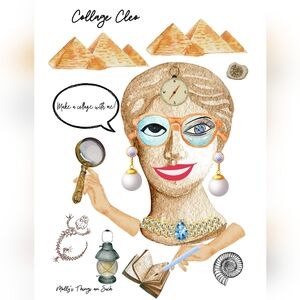 Collage Cleo Art Print